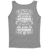 Real Kings Are Born On October 18 Tank Top
