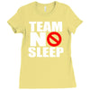 team no sleep Ladies Fitted T-Shirt