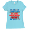 push me around granny Ladies Fitted T-Shirt