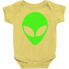 uomo alieno ufo stampa verde fluo divertente mitiche Baby Onesie