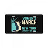 Women's March New York License Plate