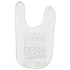 legends are born in october Baby Bibs