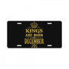 kings are born in december License Plate