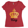 king Women's Triblend Scoop T-shirt