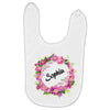 Floral Baby Name Baby Bibs