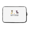 happy meowr Laptop sleeve
