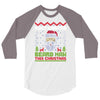 most wanted beard man this christmas 3/4 Sleeve Shirt