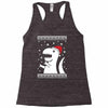 big trex santa ugly christmas Racerback Tank