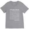 i Found Jesus V-Neck Tee