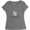 the good life Women's Triblend Scoop T-shirt