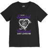 i'm not spoiled my husband just loves me V-Neck Tee