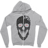 skull triangle Zipper Hoodie