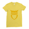 owl  (10) Ladies Fitted T-Shirt