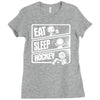 v3 eat sleep hockey Ladies Fitted T-Shirt