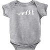 icke evolution t shirt   funny Baby Bodysuit