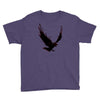black raven with red eye Youth Tee