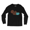 coffe squirrel Long Sleeve Shirts