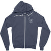 erica costell goat pocket Zipper Hoodie