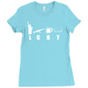 liberty gun beer Ladies Fitted T-Shirt