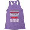 santa only comes once a year mamaw is always here to cheer Racerback Tank