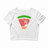 watermelon and beach Crop Top