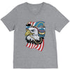 beer eagle graphic V-Neck Tee