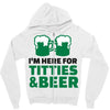 st. patrick's day titties and beer Zipper Hoodie