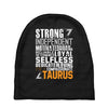 Strong Independent Motivated Taurus Baby Beanies