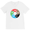 zentao symbol as evolution of the tao (yin yang) V-Neck Tee