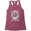 halloween my labrador rides shotgun Racerback Tank