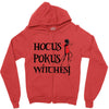 hokus pokus witches Zipper Hoodie