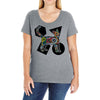 Colorful Cat Ladies Curvy T-Shirt