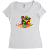 Rubik Cube Women's Triblend Scoop T-shirt