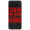 legends are born in october vintage Samsung Galaxy S8