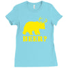 beer t shirt bear plus deer funny tee drinking college humor party shi Ladies Fitted T-Shirt