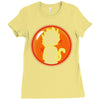 Kid Goku Saiyan With Dragon Ball 4 Star Ladies Fitted T-Shirt