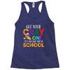 Get Your Cray On It's Last Day Of School Racerback Tank
