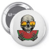 watermelon skull Pin-back button