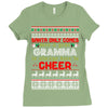 santa only comes once a year gramma is always here to cheer Ladies Fitted T-Shirt