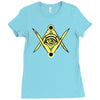 all seeing eye Ladies Fitted T-Shirt