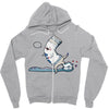 open wide Zipper Hoodie