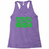 world's okayest irish Racerback Tank