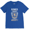 Kings Are Born In August But The Real Kings Are Born On August 7 V-Neck Tee