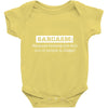 sarcasm illegal Baby Onesie