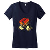 record eater Women's V-Neck T-Shirt