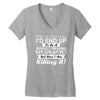 i never dreamed i'd end up to be a perfect freaking husband but here i Women's V-Neck T-Shirt
