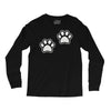 dog paws set of 2 Long Sleeve Shirts