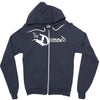 the damned band logo screen printed retro Zipper Hoodie