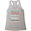 ugly christmas grandpa Racerback Tank