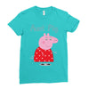 peppa pig aunt pig Ladies Fitted T-Shirt